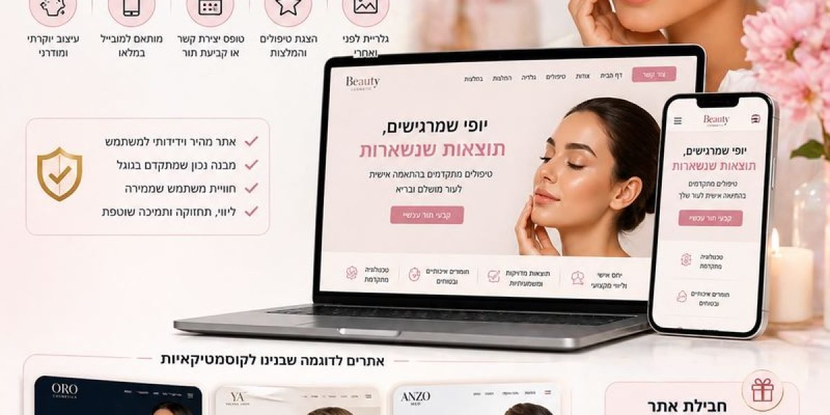 בניית אתר לקוסמטיקאית עם עיצוב יוקרתי, חוויית משתמש מתקדמת ומודל חבילות חכם. כך תבני אתר שמביא פניות אמיתיות.