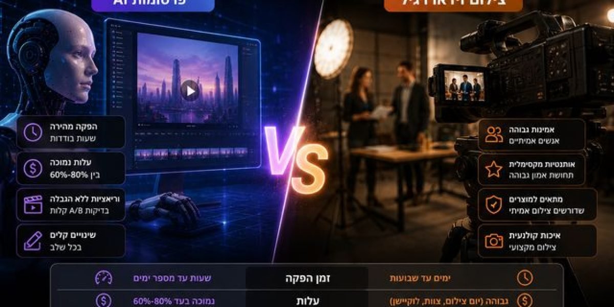 פרסומות AI או צילום וידאו רגיל? עד לפני כמה שנים, הפקת פרסומת מקצועית הייתה כרוכה ביום צילום, צוות הפקה, ציוד יקר, לוקיישנים, שחקנים וימי עריכה. היום התמונה השתנתה.