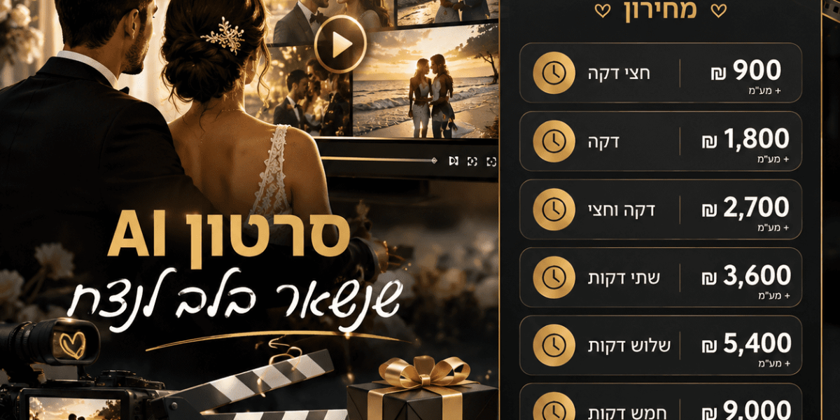 Save The Date AI הוא הרבה יותר מהזמנה לאירוע. זהו כלי שמאפשר להפוך את ההכרזה על האירוע לחוויה בפני עצמה. בין אם מדובר בחתונה, בר מצווה, יום הולדת או אירוע חברה, סרטון AI יכול לגרום לאורחים להתרגש הרבה לפני שהתאריך מגיע.