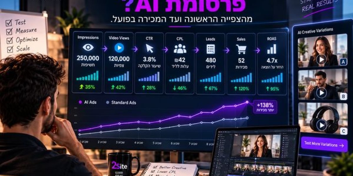 איך מודדים הצלחה של פרסומת AI? מ־CTR ועד מכירות | 2site